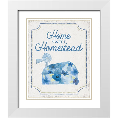 Country Cottage Field XXI flowers White Modern Wood Framed Art Print with Double Matting by Reed, Tara