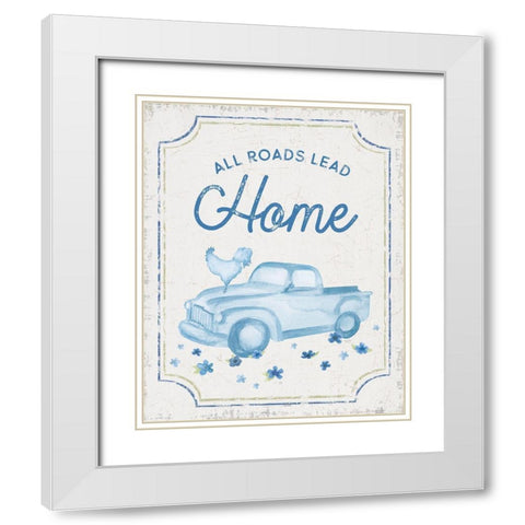 Country Cottage Field XXII wash White Modern Wood Framed Art Print with Double Matting by Reed, Tara