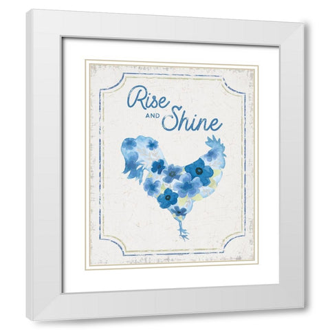 Country Cottage Field XXIII flowers White Modern Wood Framed Art Print with Double Matting by Reed, Tara