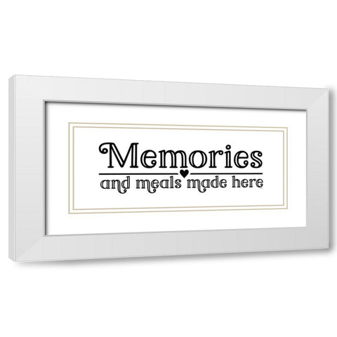 Kitchen Art panel I-Memories White Modern Wood Framed Art Print with Double Matting by Reed, Tara