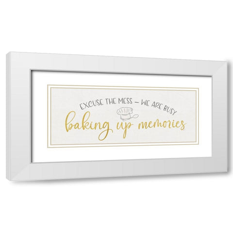 Kitchen Art panel III-Baking up White Modern Wood Framed Art Print with Double Matting by Reed, Tara