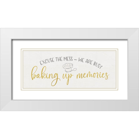 Kitchen Art panel III-Baking up White Modern Wood Framed Art Print with Double Matting by Reed, Tara