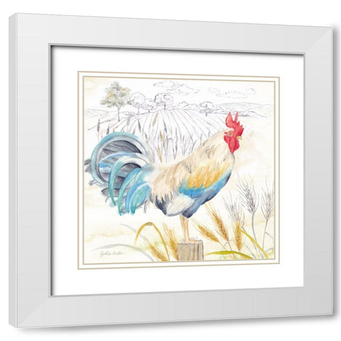 Good Morning Sunshine III White Modern Wood Framed Art Print with Double Matting by Coulter, Cynthia