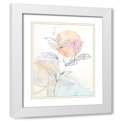 Serendipity I White Modern Wood Framed Art Print with Double Matting by Coulter, Cynthia