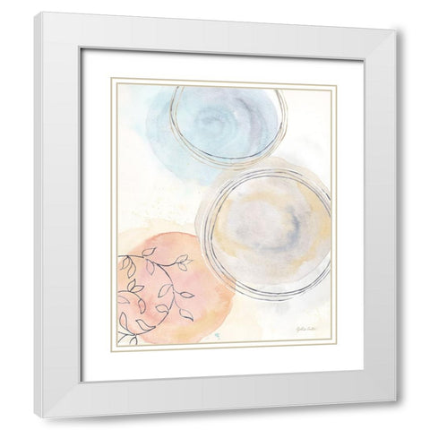 Serendipity III White Modern Wood Framed Art Print with Double Matting by Coulter, Cynthia