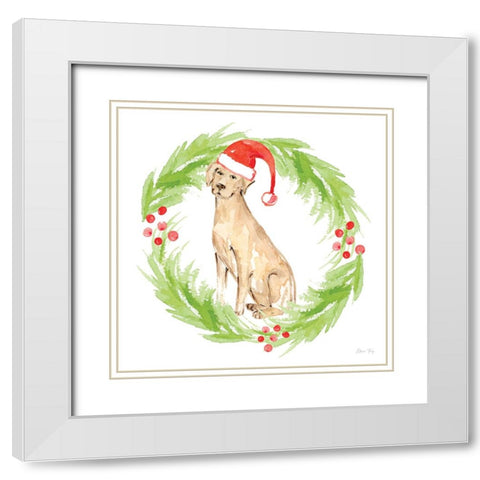 Christmas in the City III White Modern Wood Framed Art Print with Double Matting by Faye, Elena