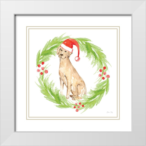 Christmas in the City III White Modern Wood Framed Art Print with Double Matting by Faye, Elena