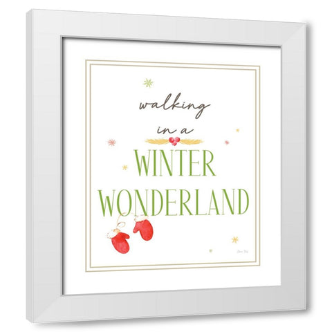 Christmas in the City portrait X-Winter Wonderland White Modern Wood Framed Art Print with Double Matting by Faye, Elena
