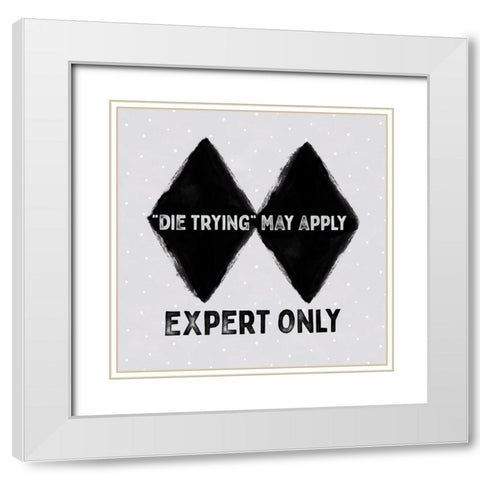 Winter Mountain Getaway VIII-Expert Only White Modern Wood Framed Art Print with Double Matting by Tara Reed
