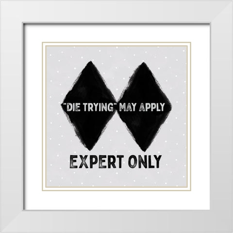 Winter Mountain Getaway VIII-Expert Only White Modern Wood Framed Art Print with Double Matting by Tara Reed