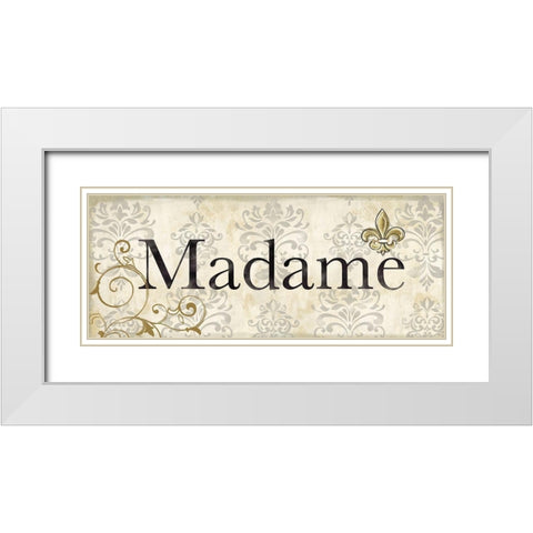 His and Hers II White Modern Wood Framed Art Print with Double Matting by Coulter, Cynthia