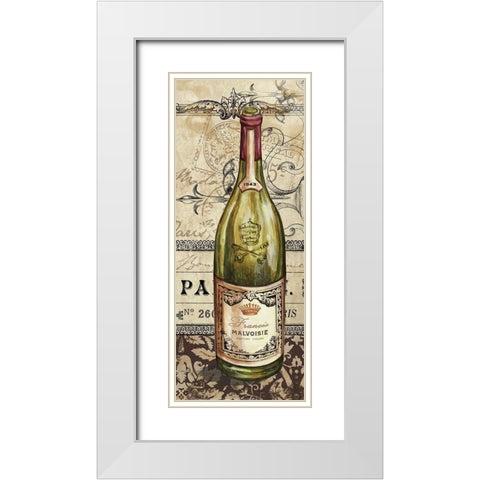 French Wine II White Modern Wood Framed Art Print with Double Matting by Acerra, Danielle