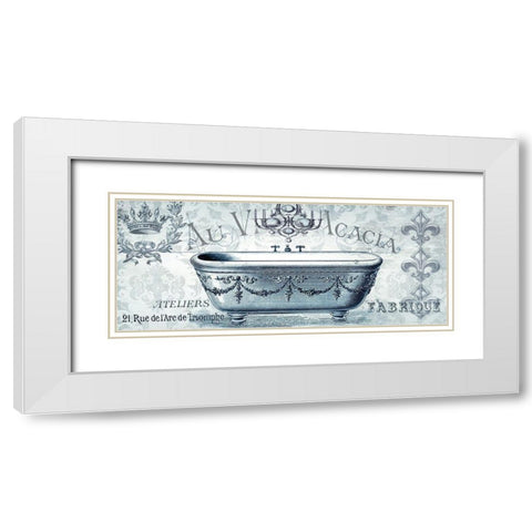 Paris Tub II White Modern Wood Framed Art Print with Double Matting by Tre Sorelle Studios