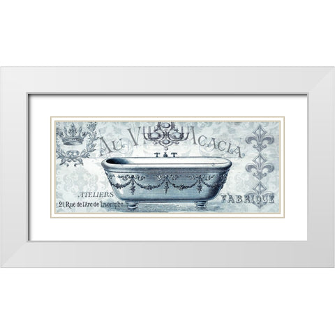 Paris Tub II White Modern Wood Framed Art Print with Double Matting by Tre Sorelle Studios