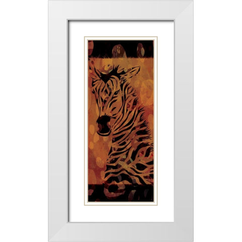 Tie Dye Safari II White Modern Wood Framed Art Print with Double Matting by Rivas-Velazquez, Gena