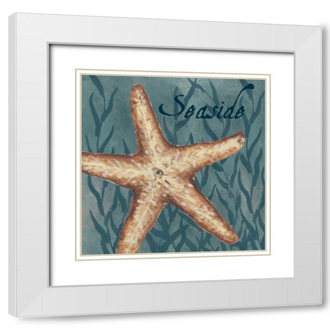 Nautical Critters II White Modern Wood Framed Art Print with Double Matting by Tre Sorelle Studios