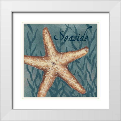 Nautical Critters II White Modern Wood Framed Art Print with Double Matting by Tre Sorelle Studios