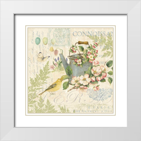 Nature Trail IV White Modern Wood Framed Art Print with Double Matting by Gladding, Pamela