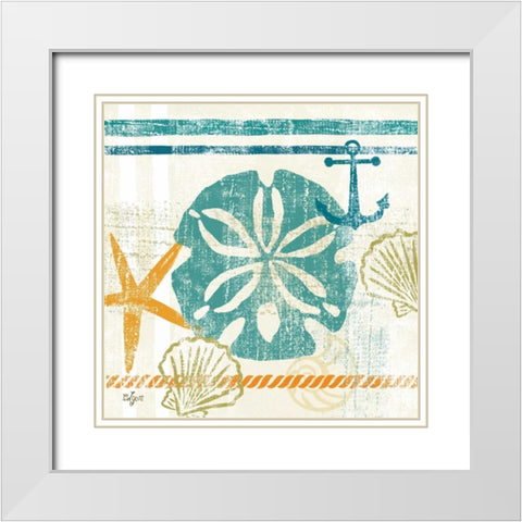 Nautical Brights II White Modern Wood Framed Art Print with Double Matting by Lyon, Rebecca