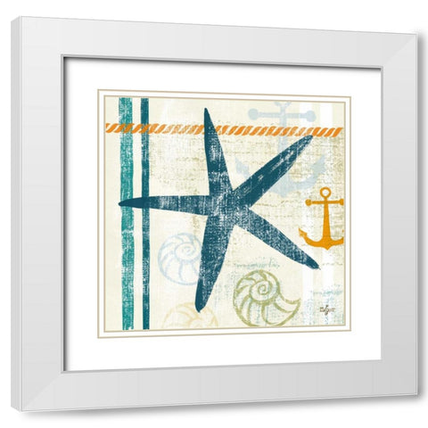 Nautical Brights III White Modern Wood Framed Art Print with Double Matting by Lyon, Rebecca