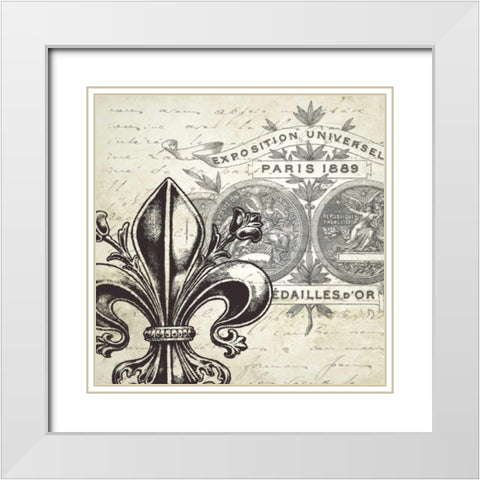 All About Paris I White Modern Wood Framed Art Print with Double Matting by Tre Sorelle Studios