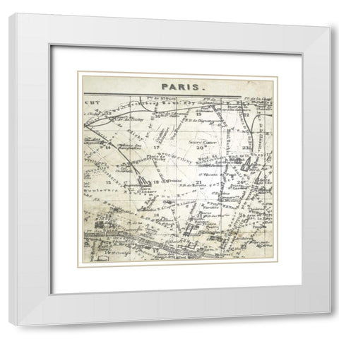 All About Paris IV White Modern Wood Framed Art Print with Double Matting by Tre Sorelle Studios