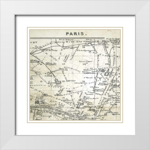 All About Paris IV White Modern Wood Framed Art Print with Double Matting by Tre Sorelle Studios