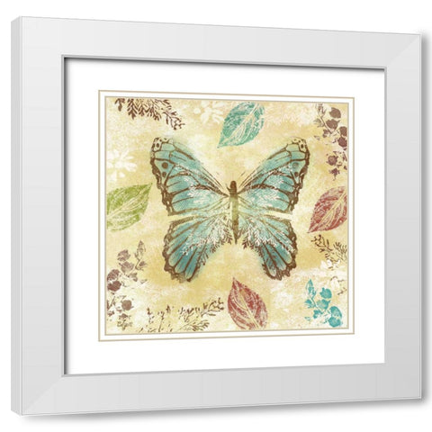 Botanical Beauty I White Modern Wood Framed Art Print with Double Matting by Lyon, Rebecca