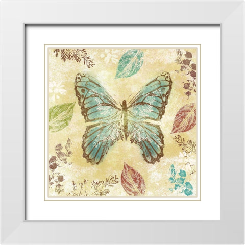 Botanical Beauty I White Modern Wood Framed Art Print with Double Matting by Lyon, Rebecca
