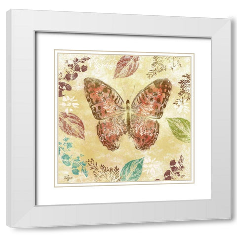 Botanical Beauty II White Modern Wood Framed Art Print with Double Matting by Lyon, Rebecca