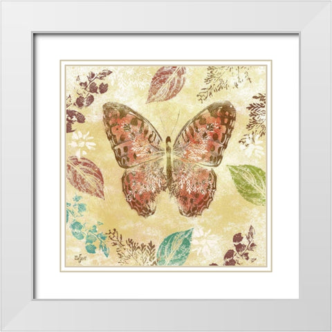 Botanical Beauty II White Modern Wood Framed Art Print with Double Matting by Lyon, Rebecca