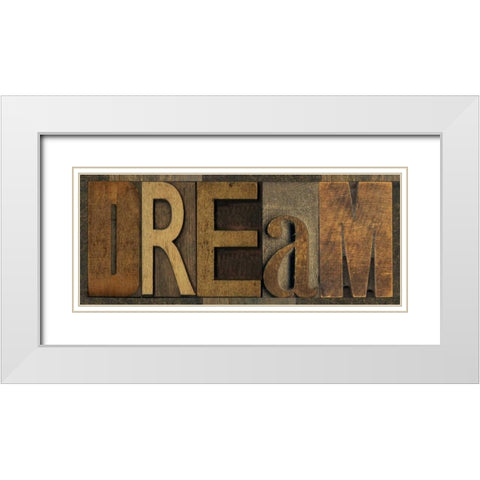 Printers Block Sentiment Panel III White Modern Wood Framed Art Print with Double Matting by Reed, Tara