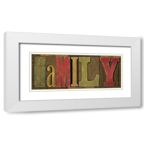 Printers Block Sentiment Spice I White Modern Wood Framed Art Print with Double Matting by Reed, Tara