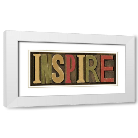 Printers Block Sentiment Spice II White Modern Wood Framed Art Print with Double Matting by Reed, Tara