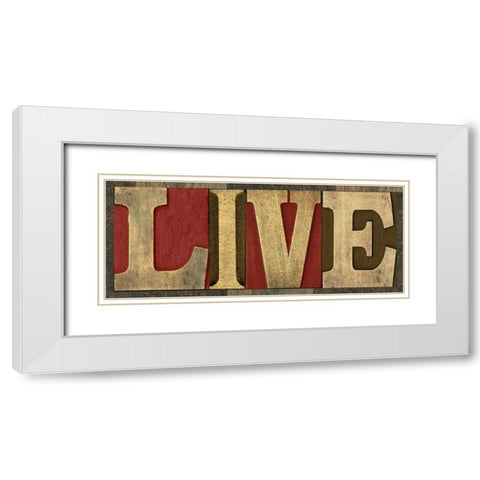 Printers Block Sentiment Spice III White Modern Wood Framed Art Print with Double Matting by Reed, Tara