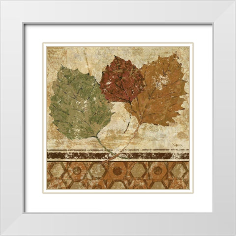 Golden Autumn II  White Modern Wood Framed Art Print with Double Matting by Studio Nova