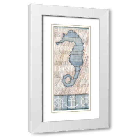 Ocean Life II  White Modern Wood Framed Art Print with Double Matting by Killeen, Jen
