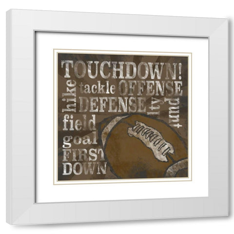 All Star Sports II  White Modern Wood Framed Art Print with Double Matting by Reed, Tara