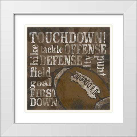 All Star Sports II  White Modern Wood Framed Art Print with Double Matting by Reed, Tara