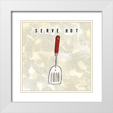 Kitchen Utensils II  White Modern Wood Framed Art Print with Double Matting by Dundon, Caitlin