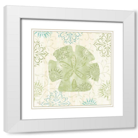 Coastal Whimsy VI White Modern Wood Framed Art Print with Double Matting by Lyon, Rebecca