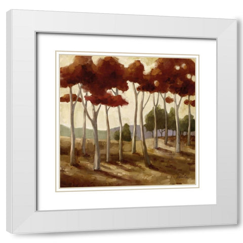 Spice Landscape I White Modern Wood Framed Art Print with Double Matting by Milan, Vittorio