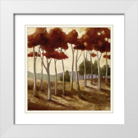Spice Landscape I White Modern Wood Framed Art Print with Double Matting by Milan, Vittorio