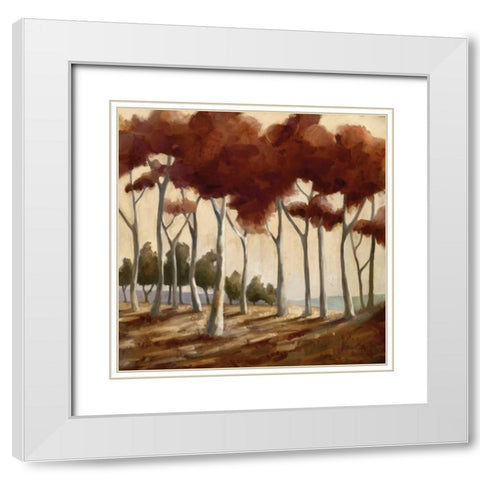 Spice Landscape II White Modern Wood Framed Art Print with Double Matting by Milan, Vittorio