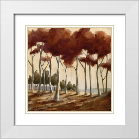 Spice Landscape II White Modern Wood Framed Art Print with Double Matting by Milan, Vittorio