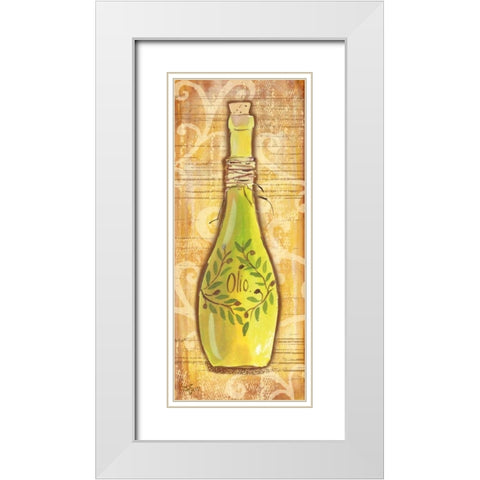 Gourmet Olive Oil I White Modern Wood Framed Art Print with Double Matting by Lyon, Rebecca