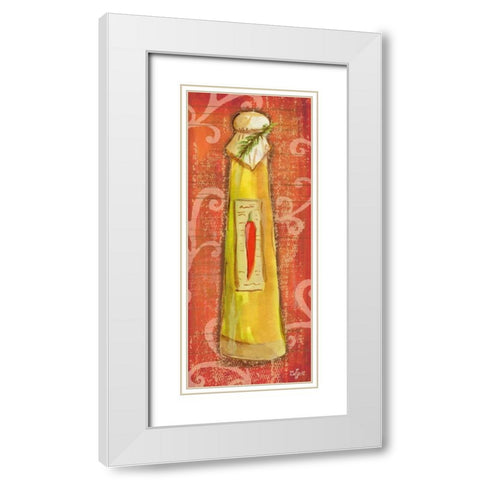 Gourmet Olive Oil III White Modern Wood Framed Art Print with Double Matting by Lyon, Rebecca