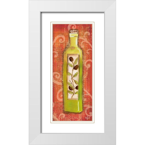 Gourmet Olive Oil VI White Modern Wood Framed Art Print with Double Matting by Lyon, Rebecca