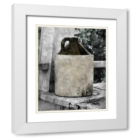 On the Farm I White Modern Wood Framed Art Print with Double Matting by Romita, Denise