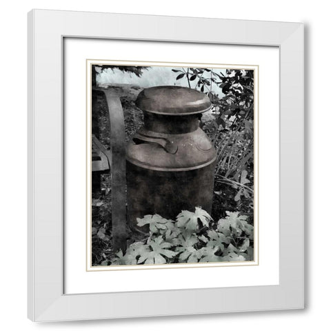 On the Farm II White Modern Wood Framed Art Print with Double Matting by Romita, Denise